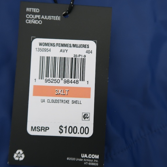 Under Armour Cloudstrike Shell Jacket 1350954 404 Indigo Blue - Picture 15 of 15